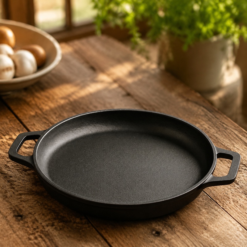 Mini Pancake Griddle - Wajan Besi Cor Tahan Lama dengan