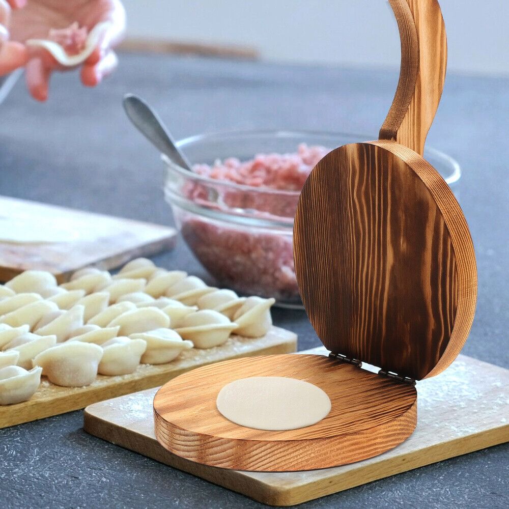 Alat Pres adonan kayu putar, P - Dumpling Press Set ulasan dan harga